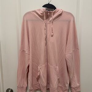 Pink Zip-Up Hoodie